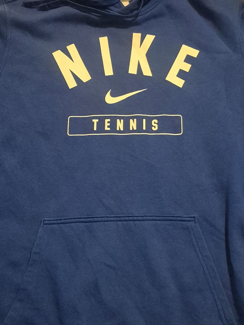 Nike Tennis Pullover Hoodie Royal Blue Mens Size Medium - Picture 3 of 8